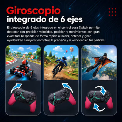 Control Pro Genérico Nintendo Switch - Edición Xenoblade Chronicles | Bluetooth Vibración Dual Giroscopio | 8H