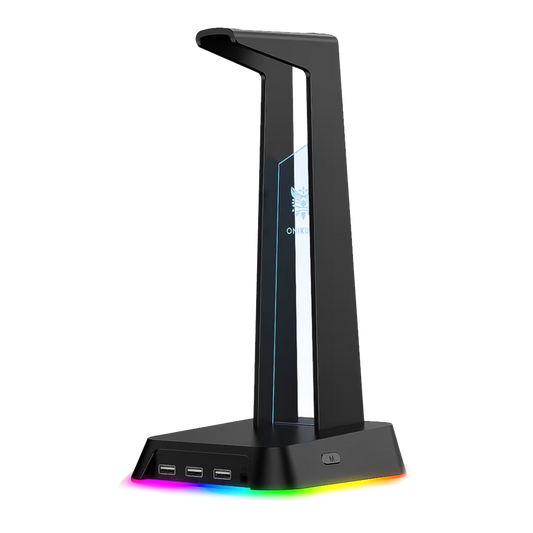 Soporte Gaming RGB con Hub USB y Audio 3.5mm | ONIKUMA ST-2 NEGRO