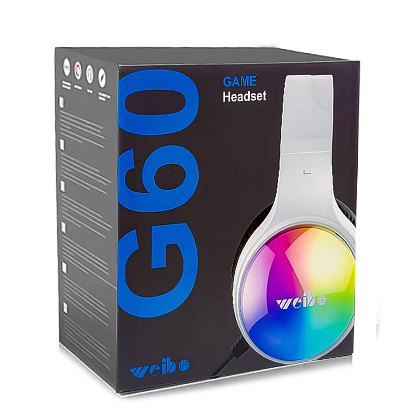 Diadema Gamer WEIBO G60 Sonido 7.1 USB RGB | Auriculares Gaming