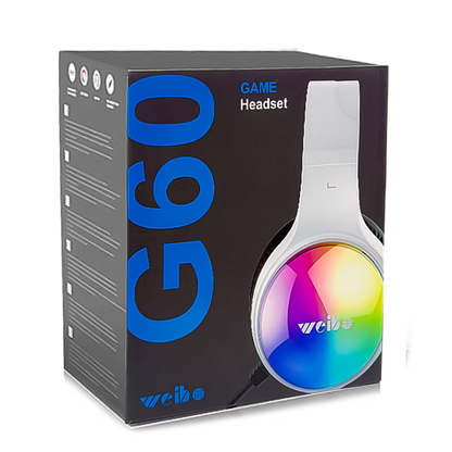 Diadema Gamer WEIBO G60 Sonido 7.1 USB RGB | Auriculares Gaming