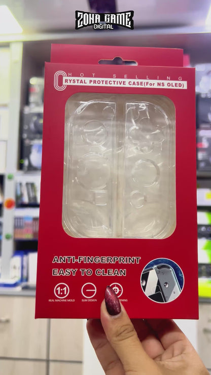 Funda Acrílica Transparente Nintendo Switch OLED – Crystal Case Dock Friendly