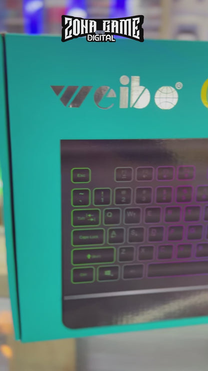 TECLADO GAMER RGB | WEIBO 580