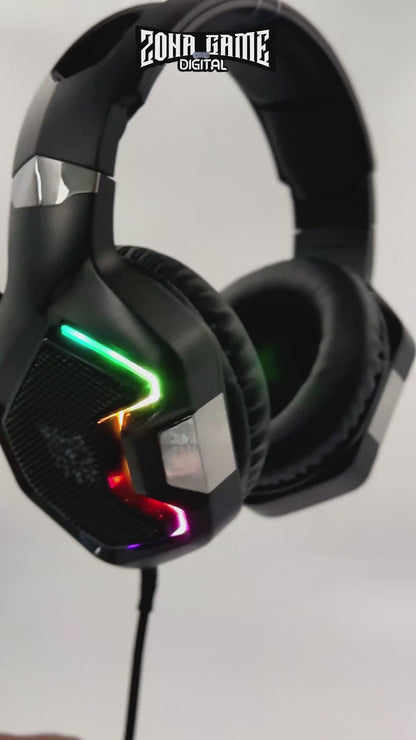 Diadema Gamer ONIKUMA K10 PRO RGB - Audio Alta Fidelidad 50mm