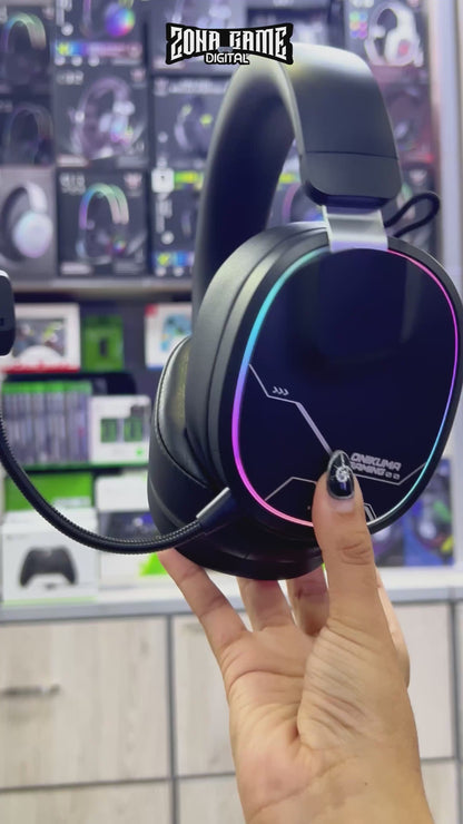 Audífonos Gamer Inalámbricos Onikuma GT836 - Negra | 4 en 1 | 60H Batería | PS5, PC, Switch, Móvil