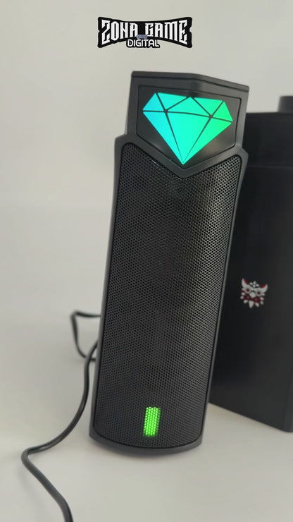 Parlantes ONIKUMA L1 RGB Modulares 2en1 – 10W RMS | Bluetooth 5.3 | Barra o Estéreo