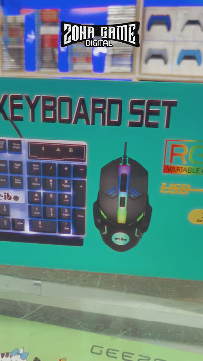 COMBO TECLADO Y MOUSE GAMER | WEIBO 550