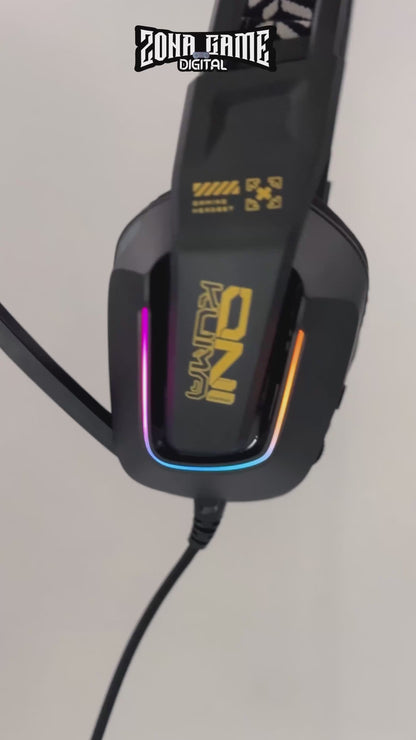 Diadema Gamer ONIKUMA X13 RGB - Audio Precisión Superior 50mm Doble Banda Elástica