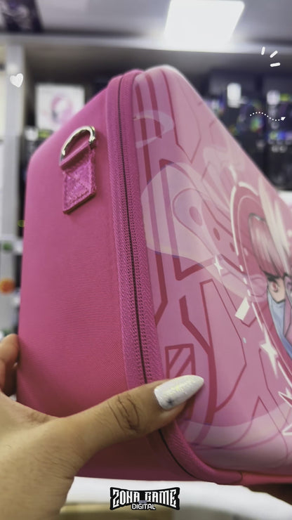 MALETA VIAJERA NINTENDO SWITCH 1 - OLED |  (Anime Rosa)