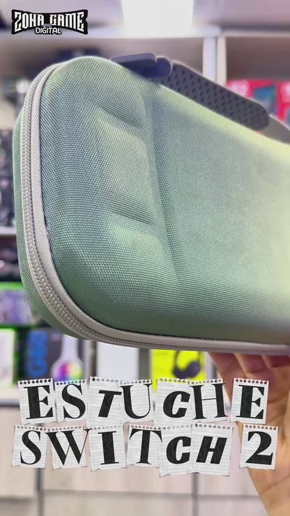 Estuche de Transporte Rígido Bicolor Gradiente Verde | Nintendo Switch 2