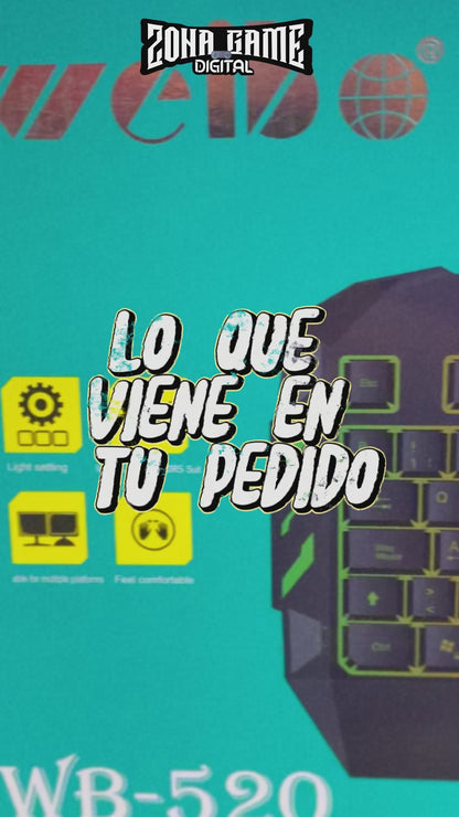 COMBO TECLADO Y MOUSE GAMER | WEIBO 520