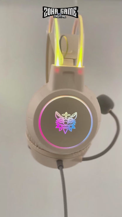 Diadema Gamer ONIKUMA X15 PRO RGB Habana - Sonido Envolvente 7.1 USB-C