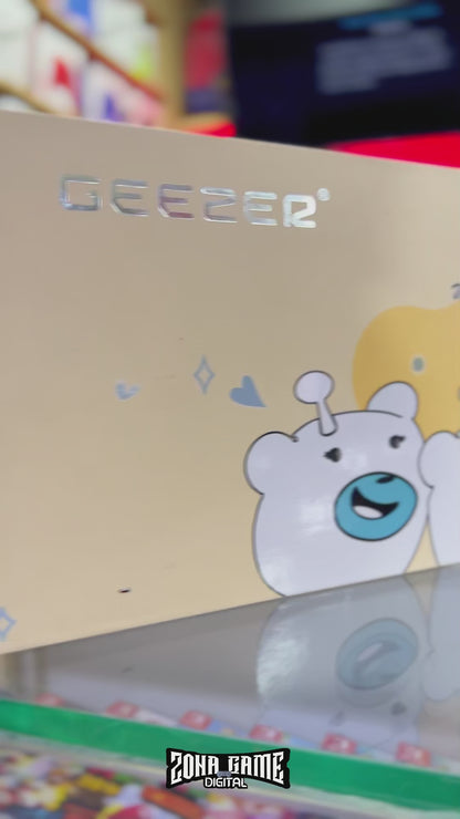 COMBO TECLADO Y MOUSE SILENCIOSO GEEZER OO67 HELLO BEAR-HABANO