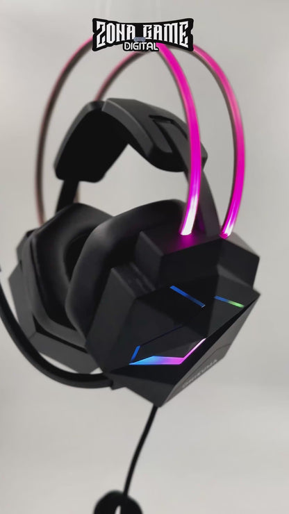 Diadema Gamer ONIKUMA X20 RGB USB - Sonido Envolvente 7.1 Drivers 50mm