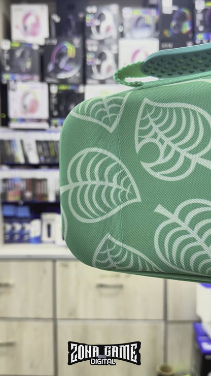 Estuche de Transporte Rígido Hojas Animal Croosing | Nintendo Switch 2