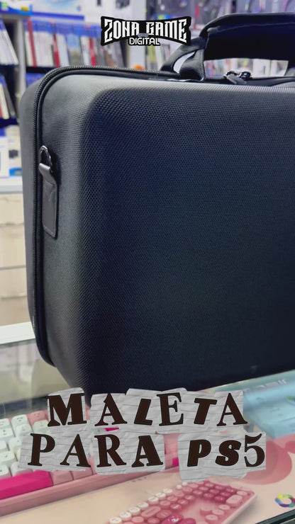 Maleta de Transporte Rígida PS5 – Gran Capacidad EVA | Consola + 2 Controles + Accesorios
