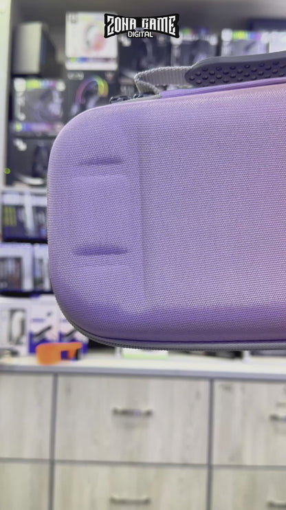 Estuche de Transporte Rígido Nintendo Switch 2 Degradado Lila-Rosa - 10-12 Cartuchos Acolchado