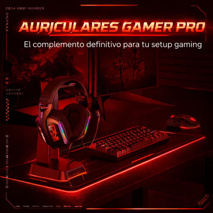Diadema Gamer ONIKUMA X12 RGB - Audio Alta Fidelidad 40mm Micrófono 360°